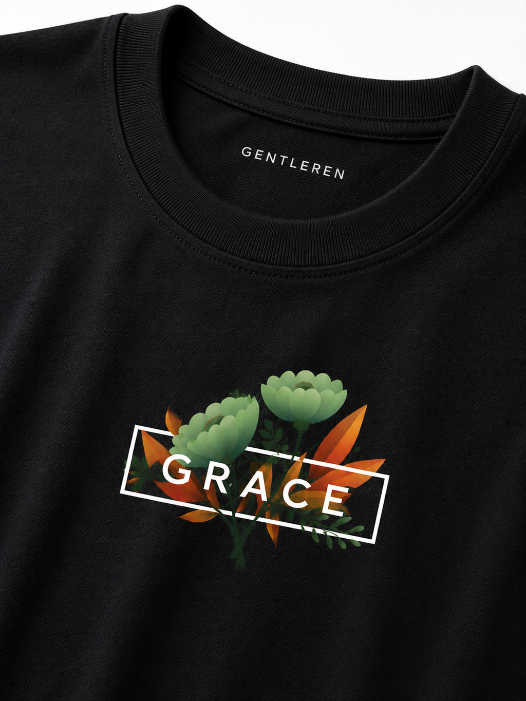 Grace Oversize Black T-shirt (Cotton)