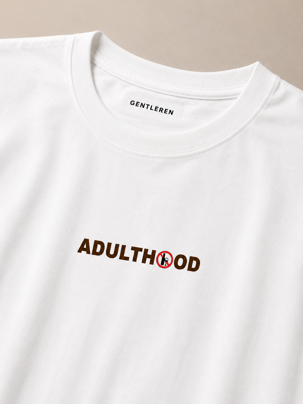 Adulthood Oversize White T-shirts (Cotton)