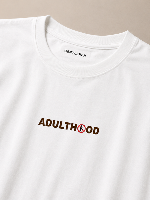 Adulthood Oversize White T-shirts (Cotton)