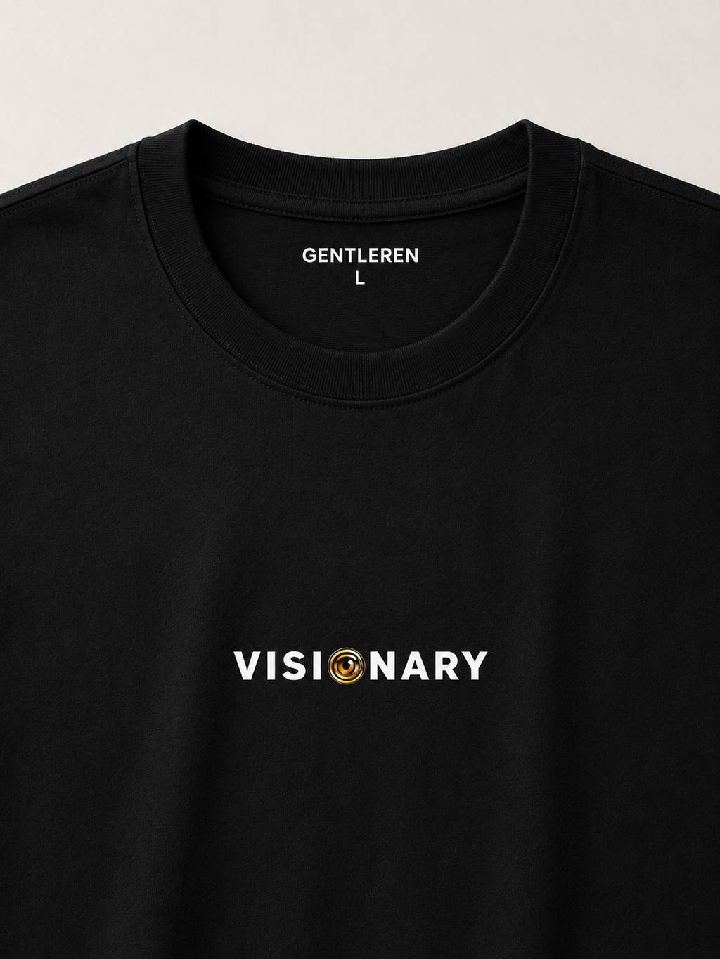 Visionary Oversize Black T-shirt (Cotton)