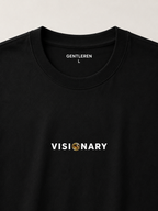 Visionary Oversize Black T-shirt (Cotton)