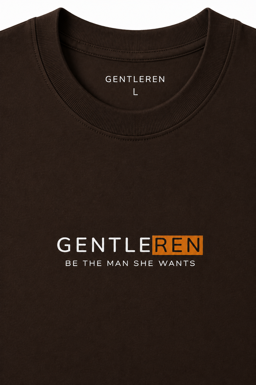 Gentleren Oversize Brown T-shirt (Cotton)