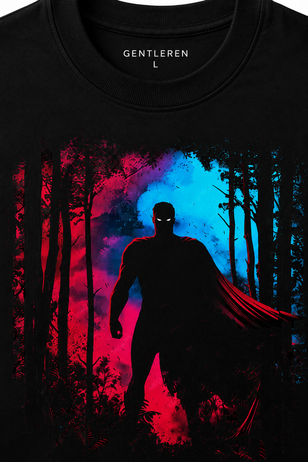 Superman Oversize Black T-shirts (Cotton)