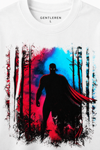 Superman Oversize White T-shirts (Cotton)