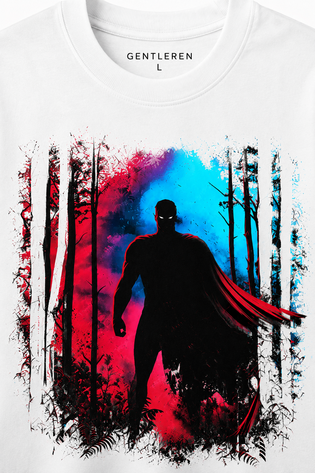 Superman Oversize White T-shirts (Cotton)