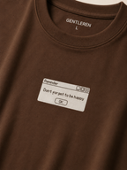 Reminder Oversize Brown T-shirt (Cotton)