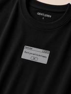 Reminder Oversize Black T-shirt (Cotton)