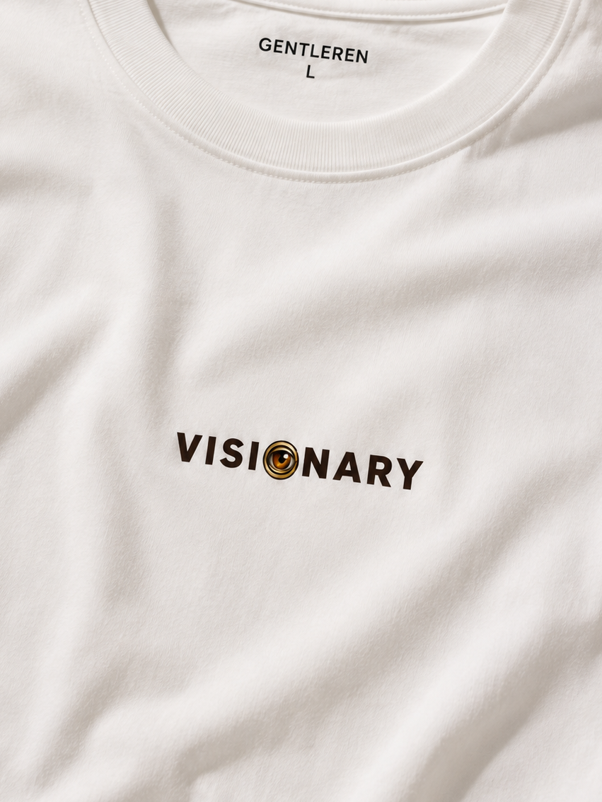 Visionary Oversize White T-shirt (Cotton)