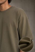 Round Neck Oversize T-shirt 220gsm (Cotton)
