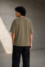 Round Neck Oversize T-shirt 220gsm (Cotton)