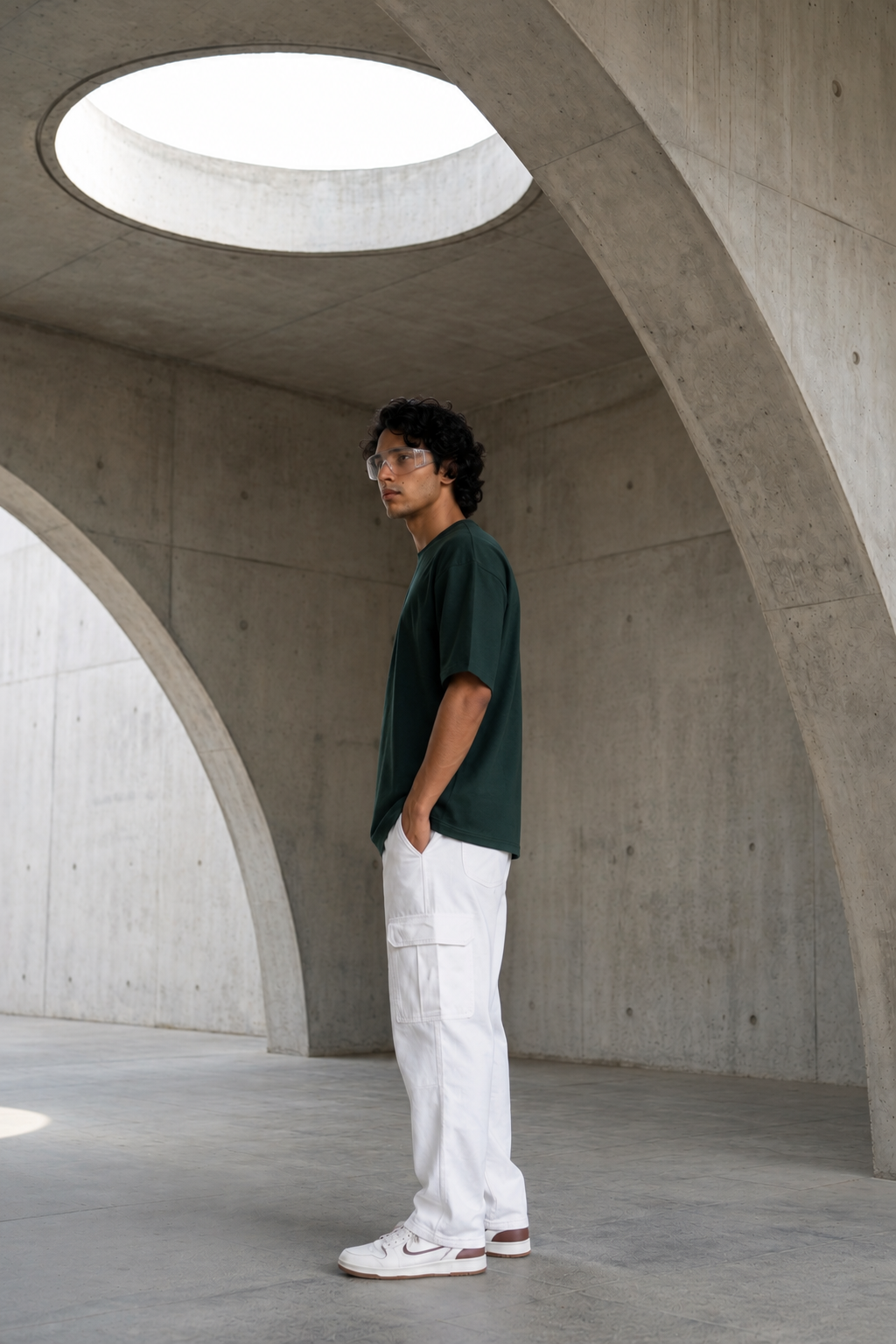 Round Neck Oversize T-shirt 220gsm (Cotton)