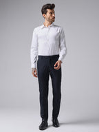 White Formal Satin Shirt For Men