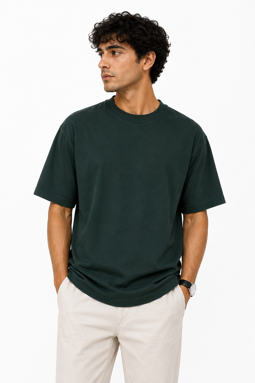 Round Neck Oversize T-shirt 220gsm (Cotton)