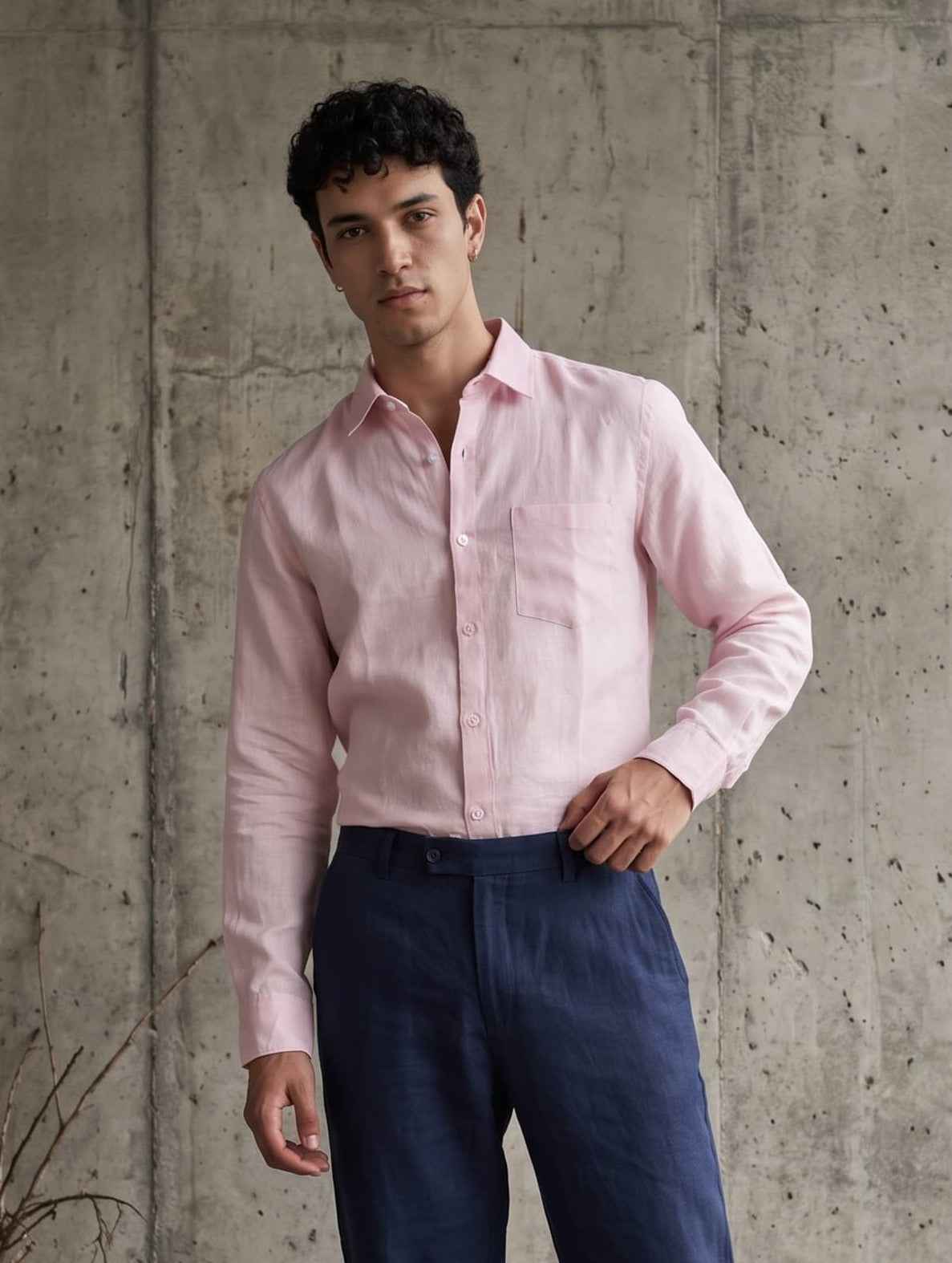 Linen Soft Pink Shirts