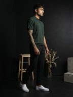 Polo Zipper Half T-Shirt