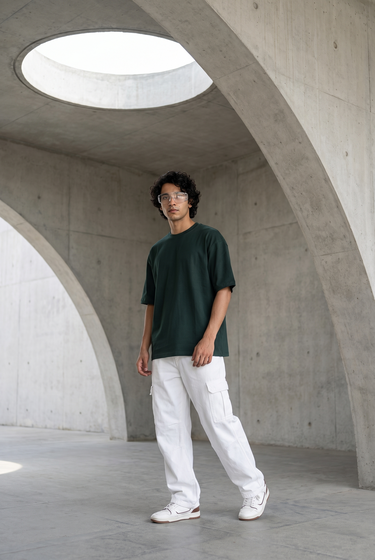 Round Neck Oversize T-shirt 220gsm (Cotton)