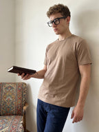 Beige Round Neck T-Shirt