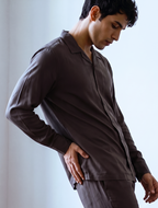 Olive Modal Shirt For Men