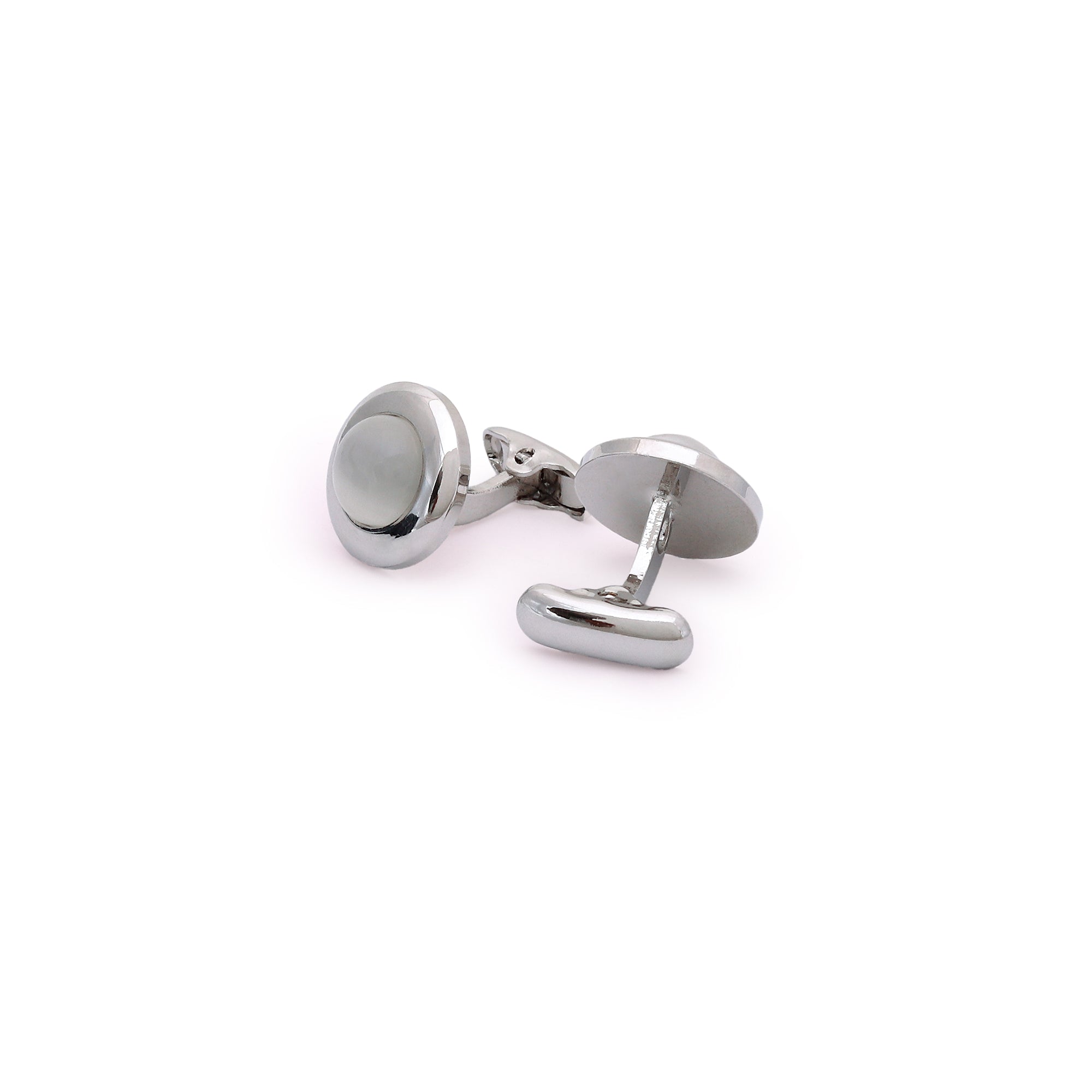 Mother of pearl silver cufflinks