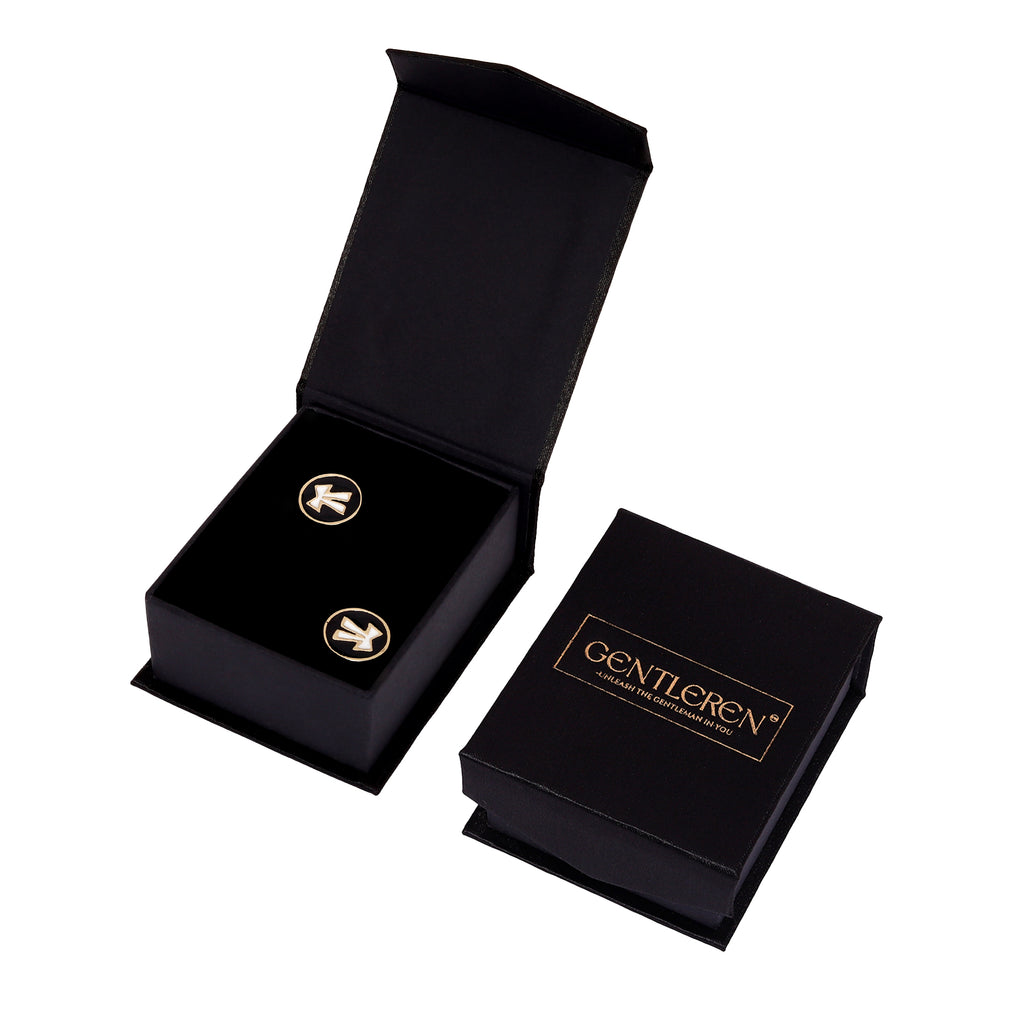 Gentleren Law profession golden cufflinks