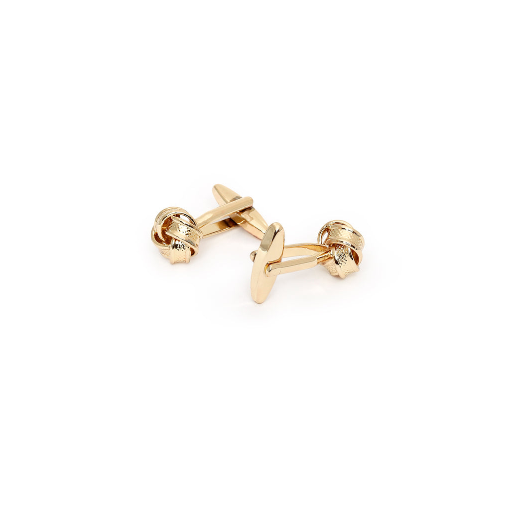 Gentleren knot gold cufflinks