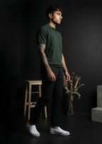 Polo Zipper Half T-Shirt
