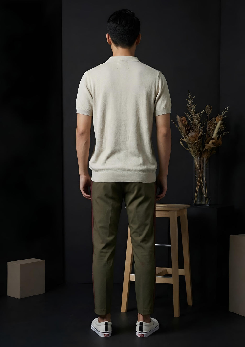 Polo Zipper Half T-Shirt