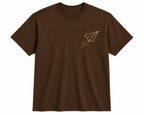 Oversize Printed Brwon T-shirt (Cotton)220gsm