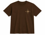 Oversize Printed Brwon T-shirt (Cotton)220gsm