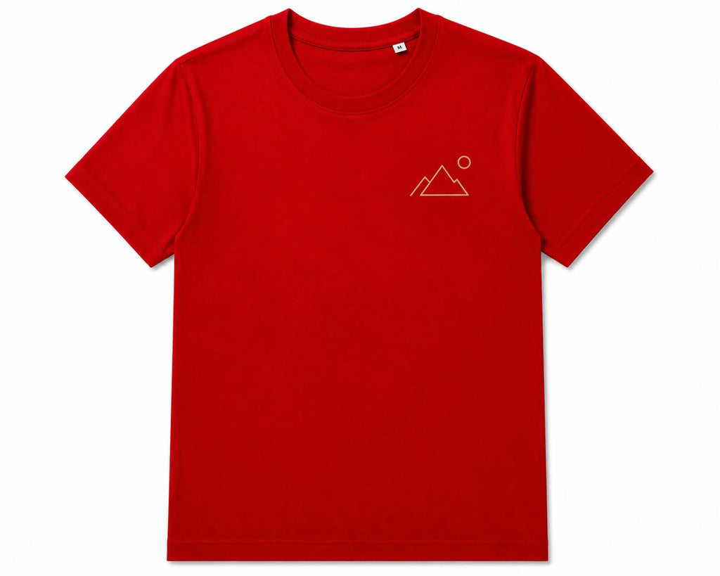 Oversize Printed Red T-shirt (Cotton)220gsm