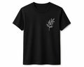 Oversize Printed Black T-shirt (Cotton)220gsm