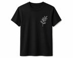 Oversize Printed Black T-shirt (Cotton)220gsm
