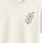 Oversize Leaf White T-shirt (Cotton)220gsm