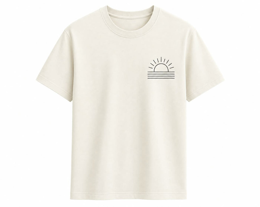 Oversize Printed White T-shirt (Cotton)220gsm