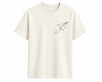 Oversize Printed White T-shirt (Cotton)220gsm