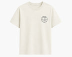 Oversize Printed White T-shirt (Cotton)220gsm