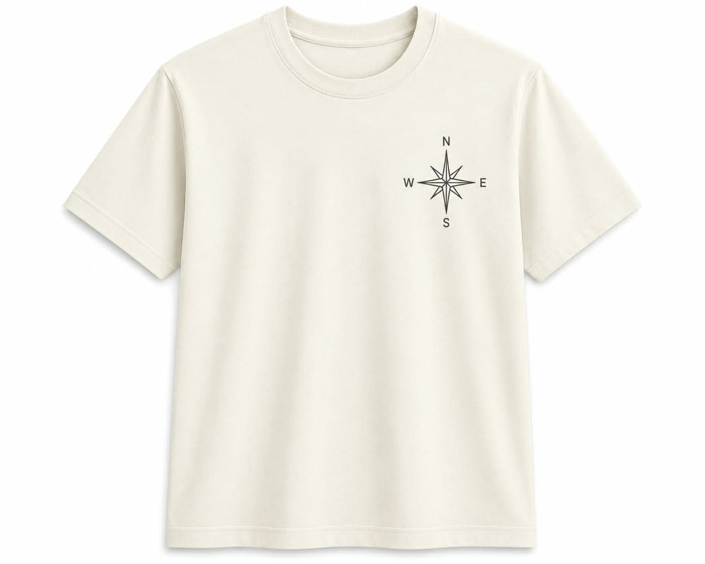 Oversize Printed White T-shirt (Cotton)220gsm
