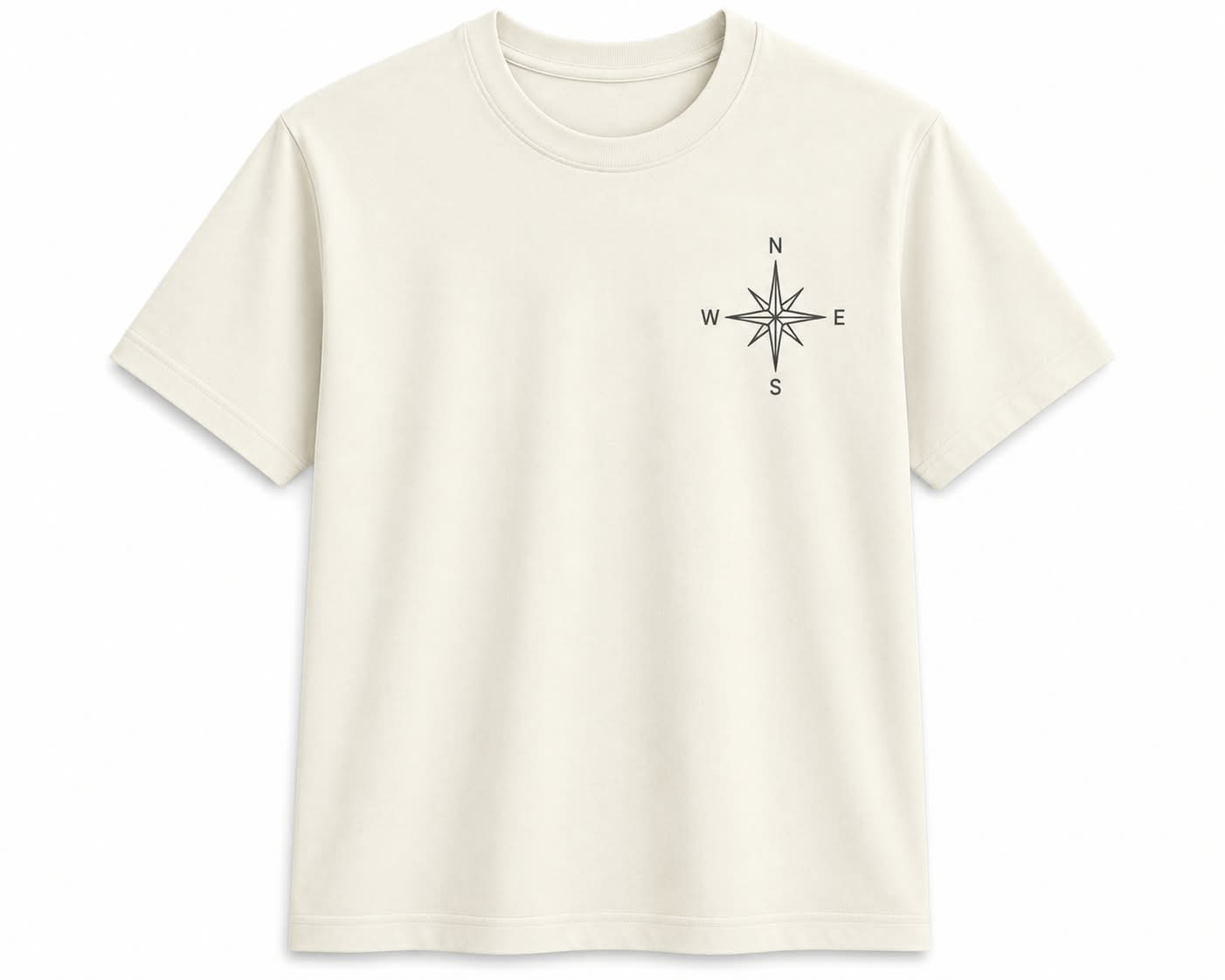 Oversize Printed White T-shirt (Cotton)220gsm