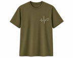 Oversize Printed Sage Green T-shirt (Cotton)220gsm