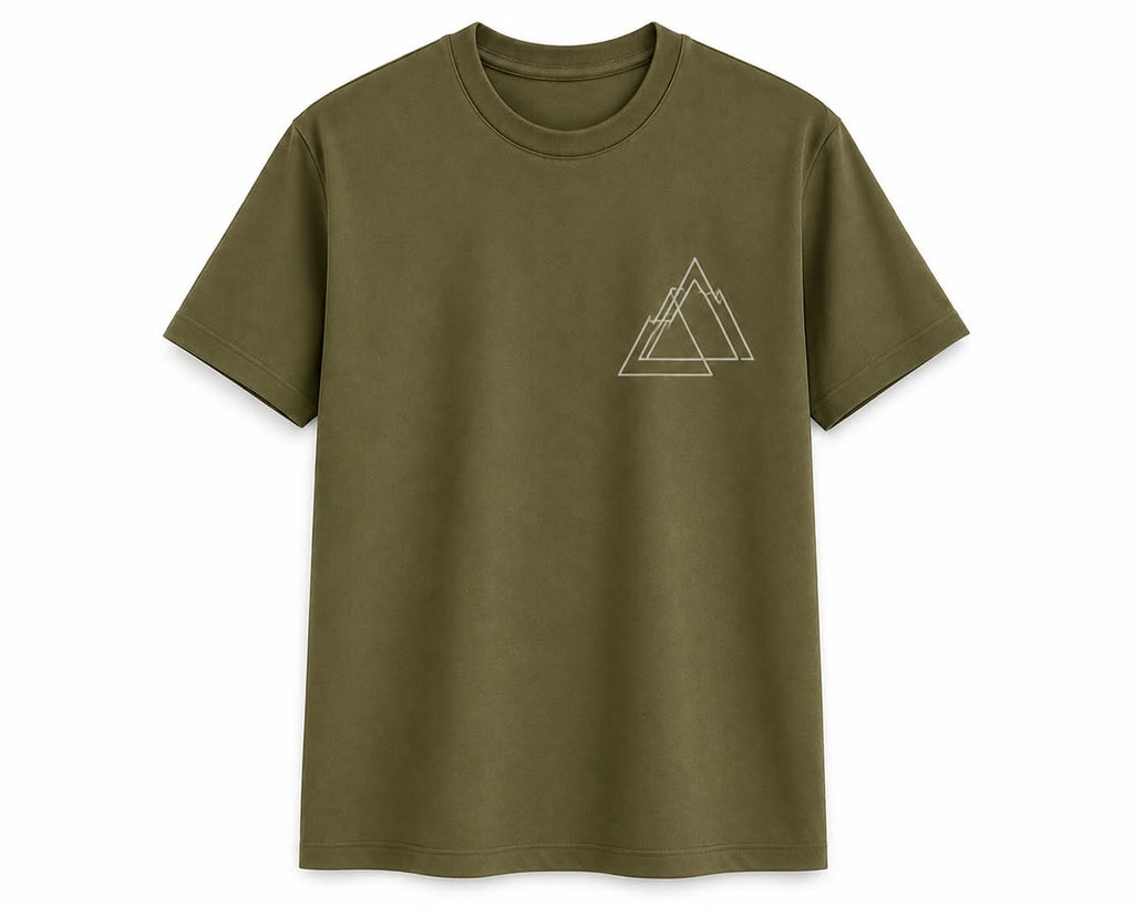 Oversize Printed Sage Green T-shirt (Cotton)220gsm