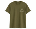Oversize Printed Sage Green T-shirt (Cotton)220gsm
