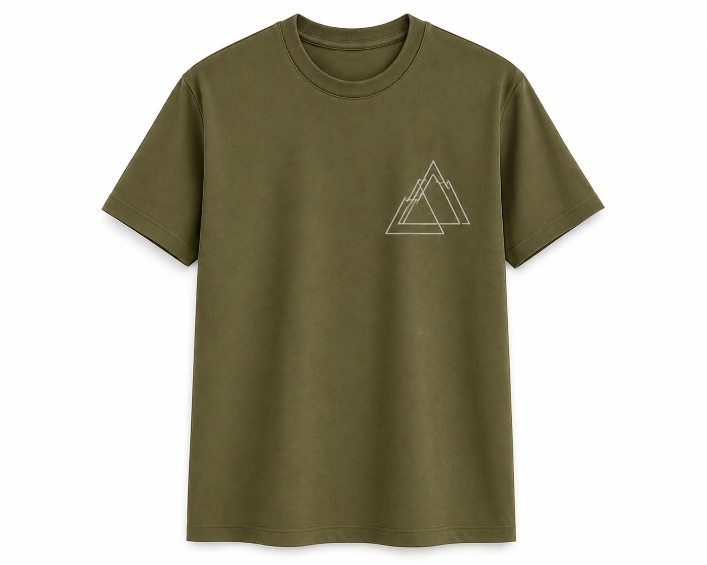Oversize Printed Sage Green T-shirt (Cotton)220gsm