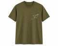 Oversize Printed Sage Green T-shirt (Cotton)220gsm