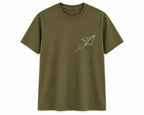 Oversize Printed Sage Green T-shirt (Cotton)220gsm
