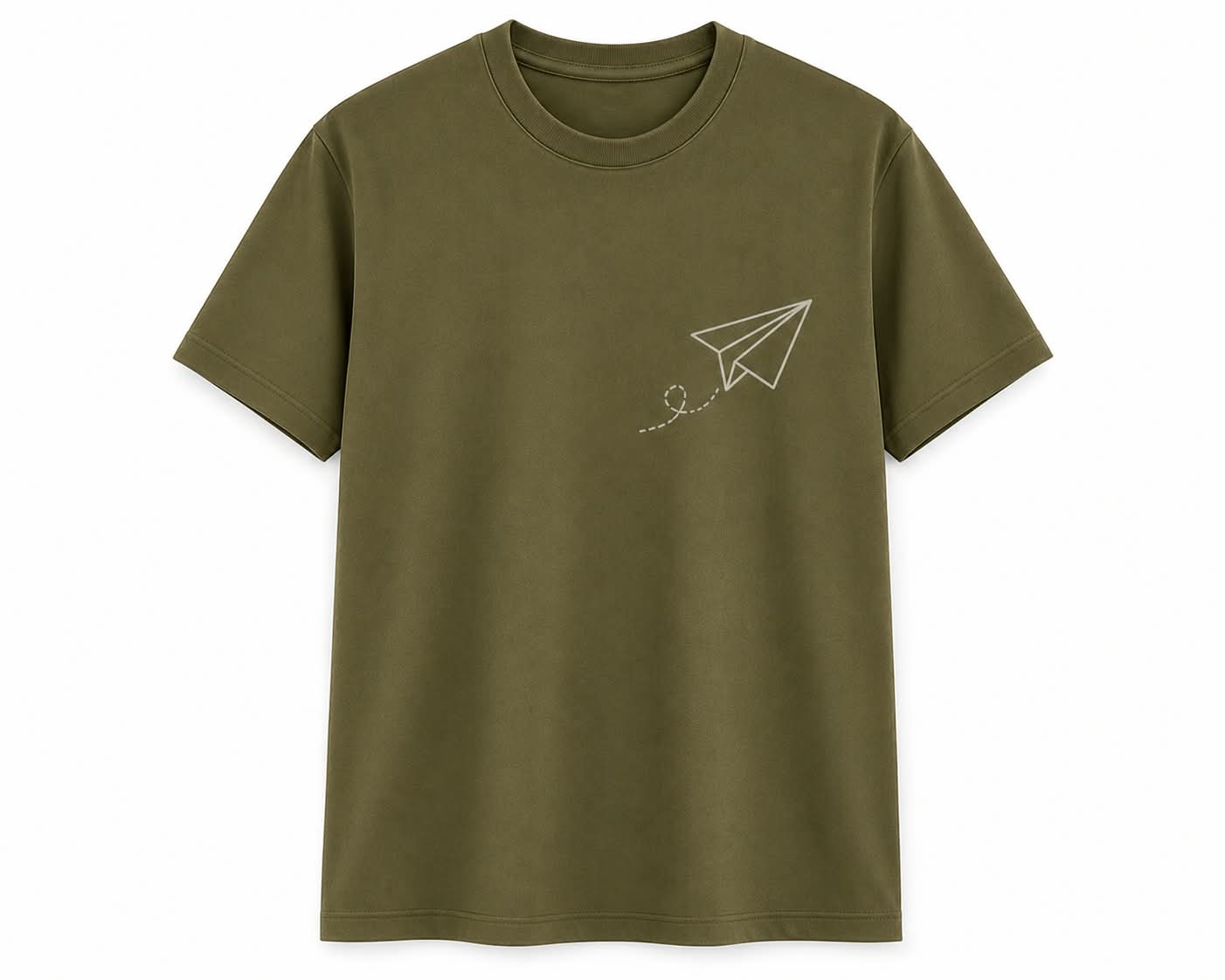Oversize Printed Sage Green T-shirt (Cotton)220gsm