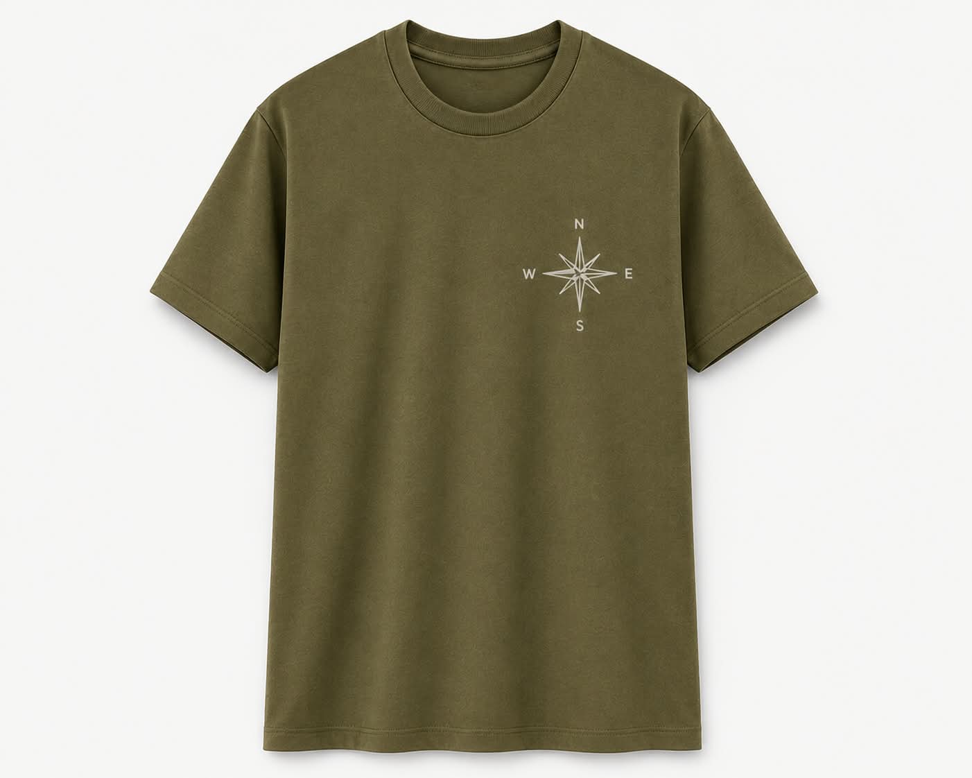 Oversize Printed Sage Green T-shirt (Cotton)220gsm