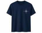 Oversize Printed Navy Blue T-shirt (Cotton)220gsm