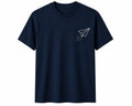 Oversize Printed Navy Blue T-shirt (Cotton)220gsm