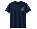 Oversize Printed Navy Blue T-shirt (Cotton)220gsm