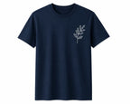 Oversize Printed Navy Blue T-shirt (Cotton)220gsm